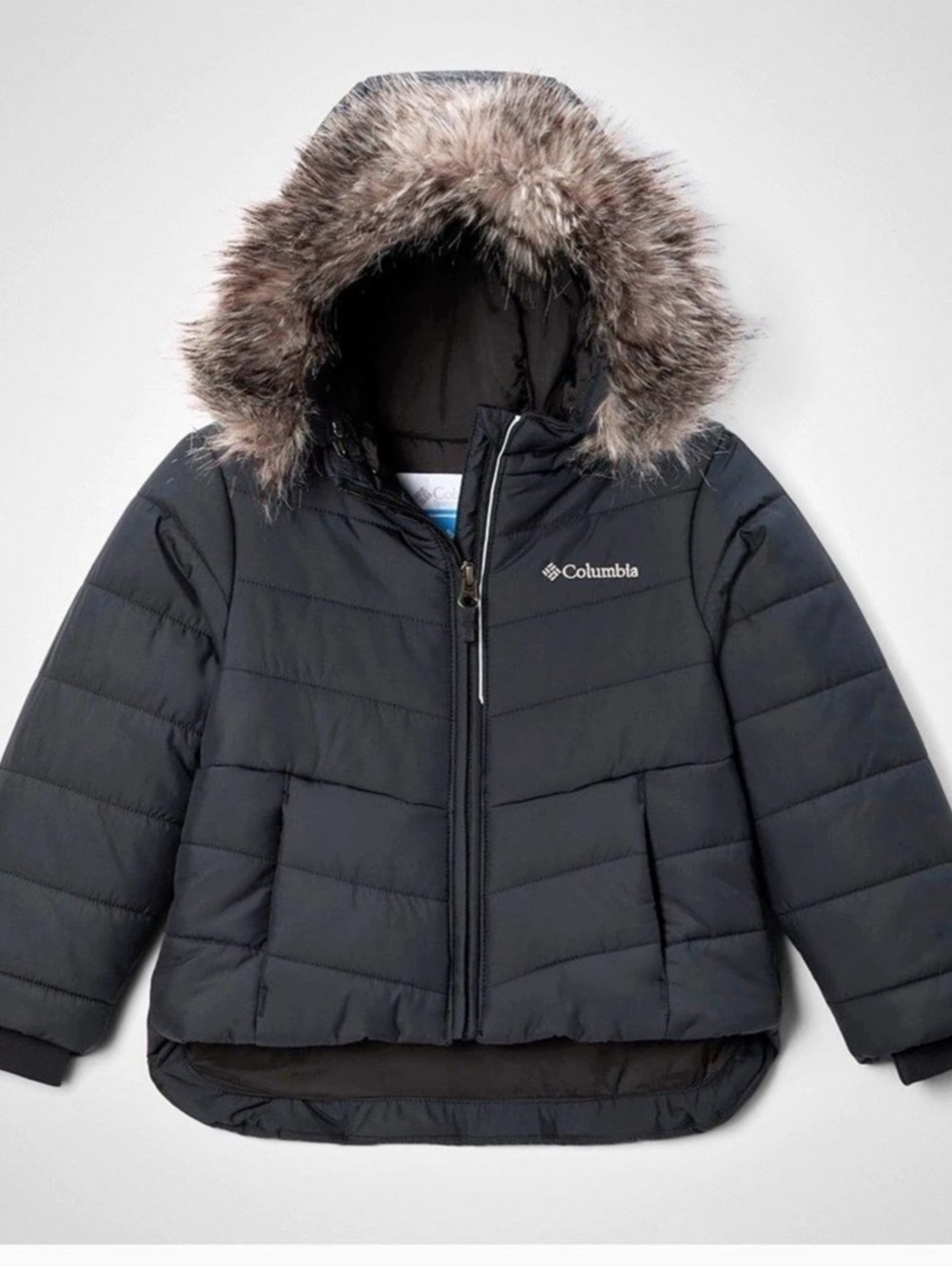 Columbia Kids Black Hooded Puffer Jacket
